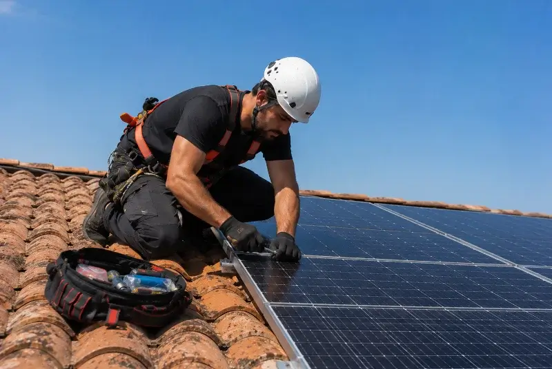 Maintenance et monitoring de panneaux solaires à Saint-Césaire
